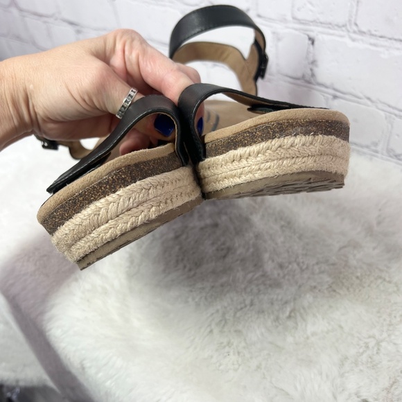 Like New |•AETREX•| Sydney Black Leather Sandals Size 10.5-11 EU 42 UK 8.5-9 - Picture 9 of 14